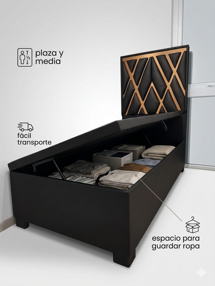 base baul con espaldar diseño geométrido